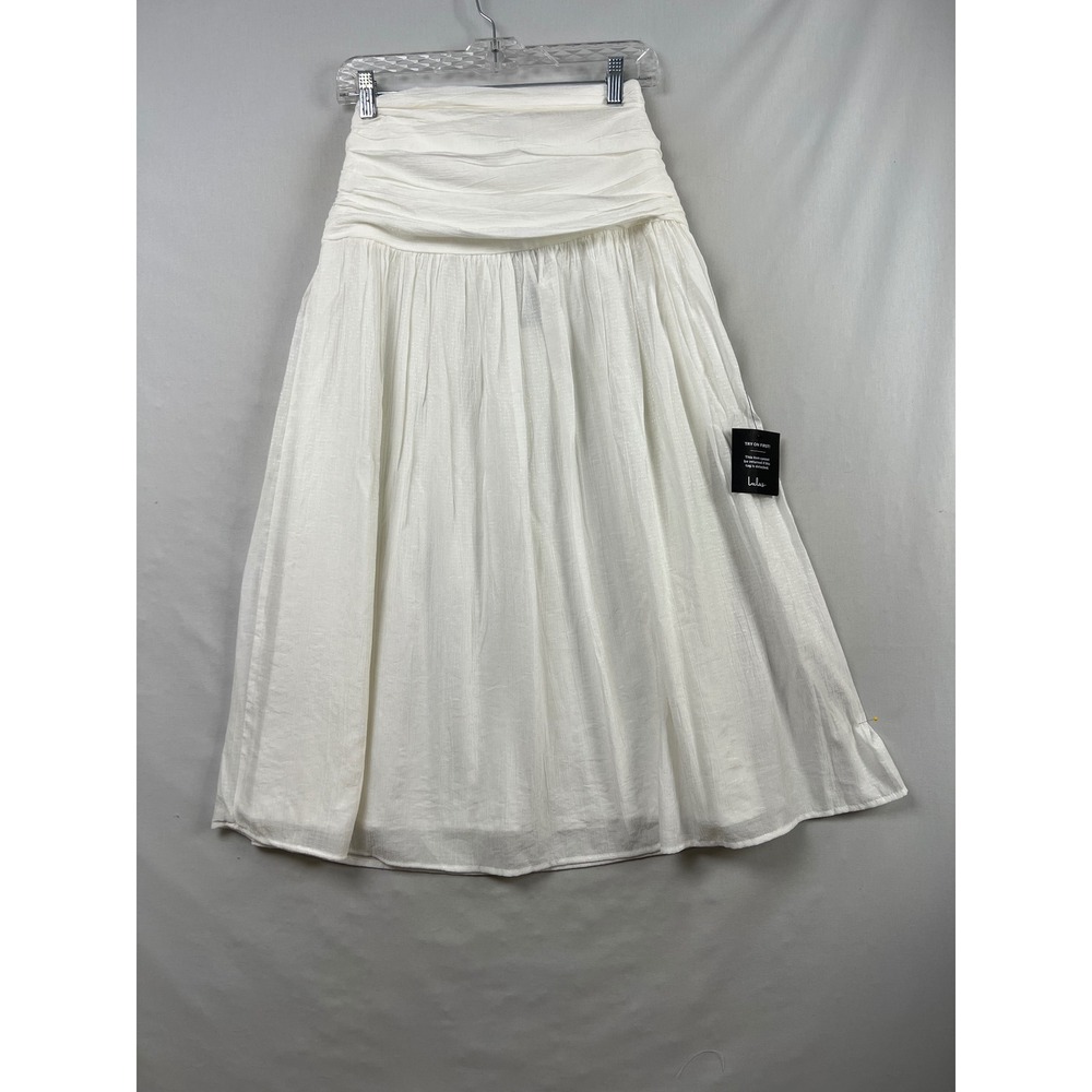 Lulu's White Midi Skirt